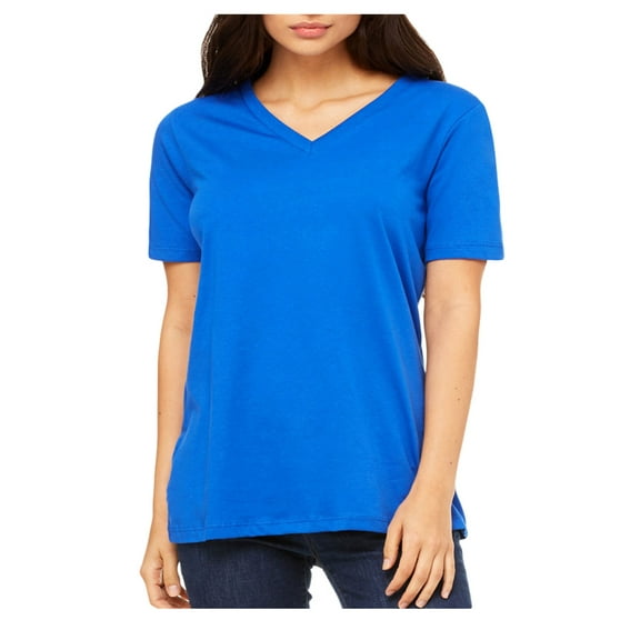 Bella Canvas Missy Relaxed Ringspun Combed V-Neck T-Shirt, Style 6405