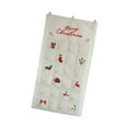 thumbnail image 4 of Calendario de adviento navideño colgante de pared con 24 bolsillos, práctico organizador para el hogar rellenable para la puerta del hogar, dormitorio, 4 of 8