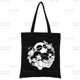 thumbnail image 1 of Inuyasha Sesshoumaru Higurashi Kagome Lona Negro Compras Tote Bolso De Hombro Tela Libro Bolsa, 1 of 4