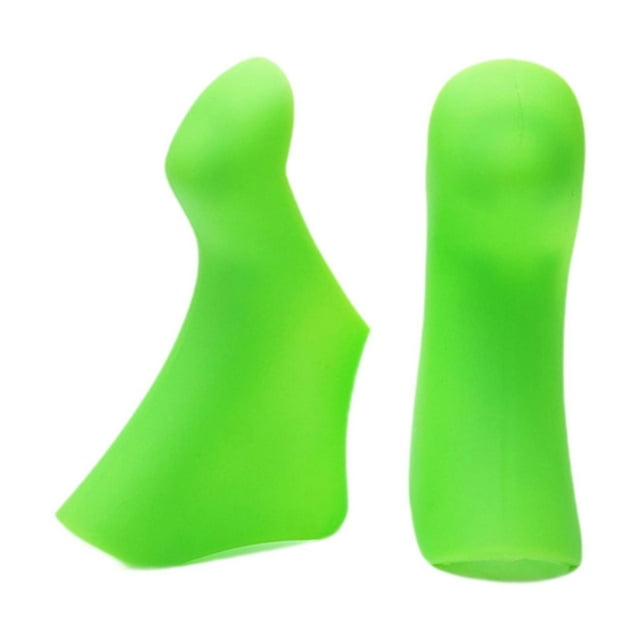 2 cubiertas para palanca de cambios de bicicleta de carretera, cubiertas para manija de freno Verde