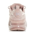 thumbnail image 2 of HOFF Womens Pink Mixed Media Padded Tongue And Heel Back Pull Tab Cushioned Logo Mars Round Toe Platform Lace-Up Athletic Sneakers Shoes 6.5, 2 of 4