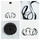 thumbnail image 5 of Lámpara colgante LED 3000K, estilo ondulado, acabado negro mate, 42W 2400 lm, 5 of 5