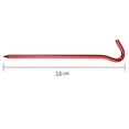 thumbnail image 6 of Tnobhg 16Pcs Aluminum Alloy Tent Peg Sharp Tip Heavy Duty Bright Color Lightweight Outdoor Camping Canopy Windproof Bent Ground Nail Stake Tent Accessories, 6 of 8