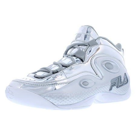 Fila Grant Hill 3 Metallic Mens Shoes Size 7.5, Color: Metallic Silver/Metallic Silver/Metallic Silver
