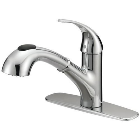 Seasons Anchor Point Kitchen Faucet Chrome Single Handle Pull Out No