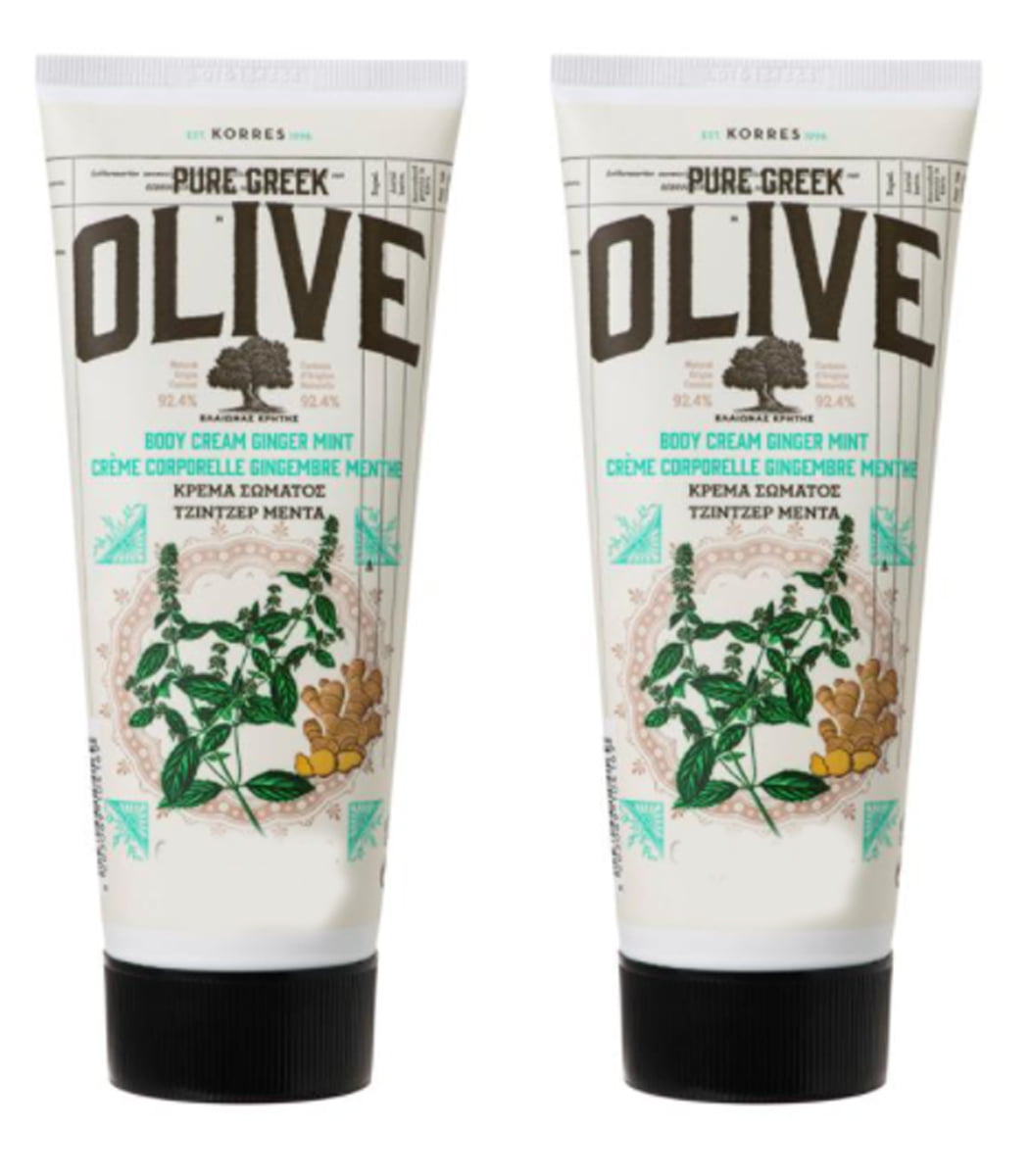 Maar Pef zoete smaak Korres Olive Oil & Ginger Mint Body Cream 1.35 oz 2-pack - Walmart.com