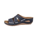 thumbnail image 3 of Jsaierl Women's Orthopedic Wedge Slide Sandals, Cross Strap Open Toe Sandals with Arch Support, Comfortable Non-Slip Summer Shoes for Casual Walking & Daily Wear, 3 of 8
