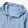 thumbnail image 6 of WRKEKC Lightweight Jacket for Women Solid Color Hooded Long Sleeve Zip Up Loose Fit Casual Top with Pockets, 6 of 7