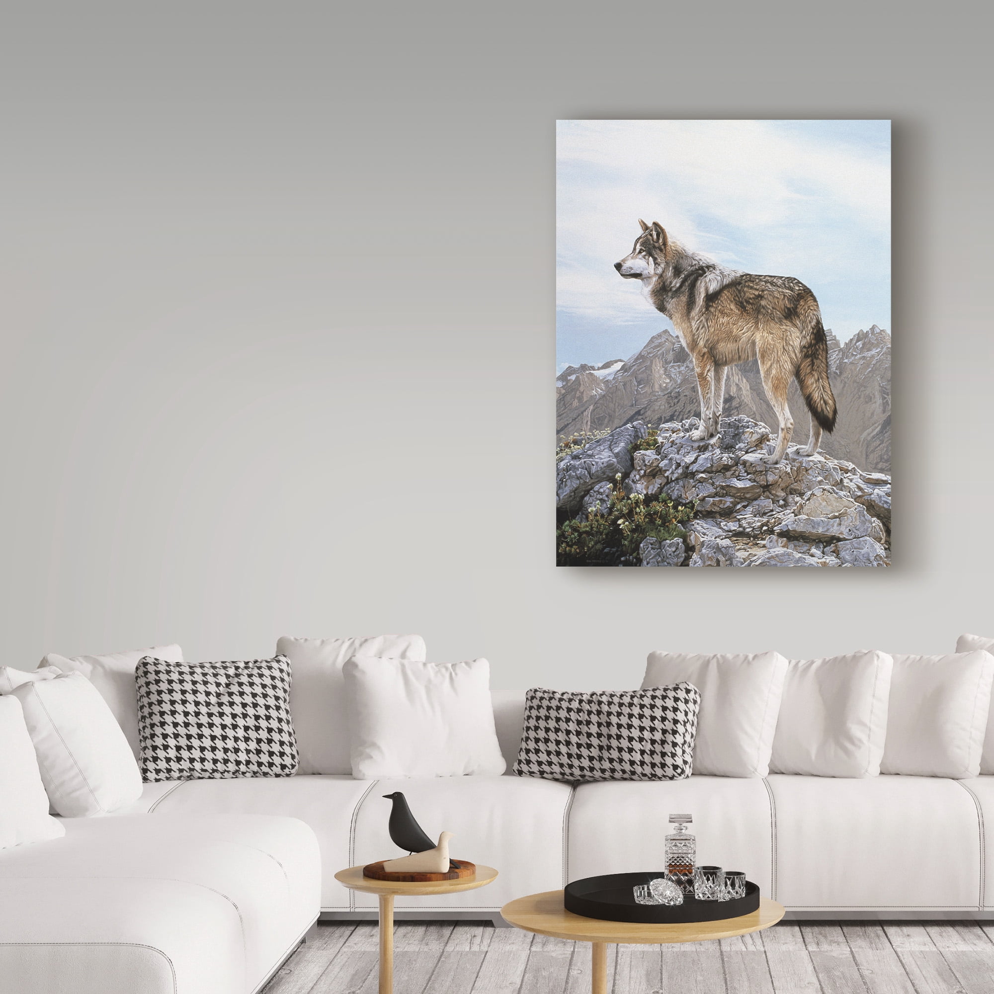 Trademark Fine Art 'Alpine Lookout' Canvas Art by Ron Parker