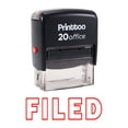 thumbnail image 2 of Printtoo Office Stationary FILED Self Inking Rubber Stamp Custom Stamp-Red, 2 of 2