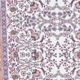 thumbnail image 2 of Zelouf Silia Floral Border On Pucker Crepe  , Sewing, DIY, Crafts Fabric by the Yard, 168 White/orchd, 1 Yard, 2 of 2