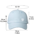 thumbnail image 3 of HuangHuanChen Baseball Cap for Women Heart Printed Baseball Cap Adjustable Hat Unisex Cotton Visor Sun Hat StreetwearCoffee, 3 of 5