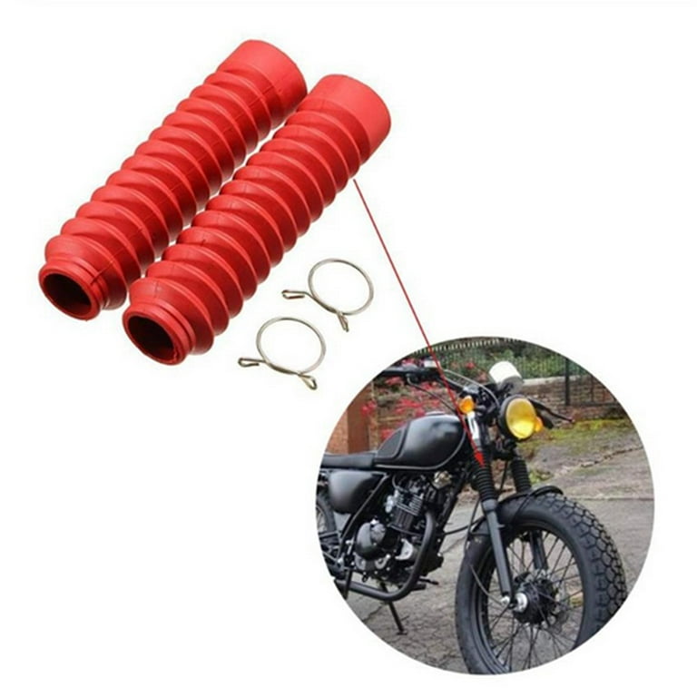 トップブランドのファッション 2pcs Shock Boots Cover Dust Fork Front Rubber Motorcycle Chassis