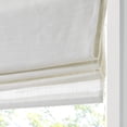 thumbnail image 4 of Madison Park Kyler Linen Blend Light Filtering Cordless Roman Shade 35"x64" for Indoor Use - White, 4 of 6