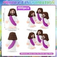 thumbnail image 2 of 100 Pcs Little Jesus Figures in Bulk Back to School Gift Toys Sunday Prizes Purple Little Small Jesus Figurines Religious Party Favors Decor Supplies to Hide and Seek Baptism Stuffers, 2 of 6