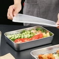 thumbnail image 2 of Shisuyan Baking Pan Stainless Steel Rectangle 1Pack 12.2x9.4x2in, 2 of 8