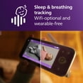 thumbnail image 3 of Philips Avent Monitor de bebé conectado premium, con cámara y aplicación de 1080p, seguimiento de frecuencia de sueño y respiración SenseIQ, detección y traducción de llanto, vista diurna y nocturna,, 3 of 5