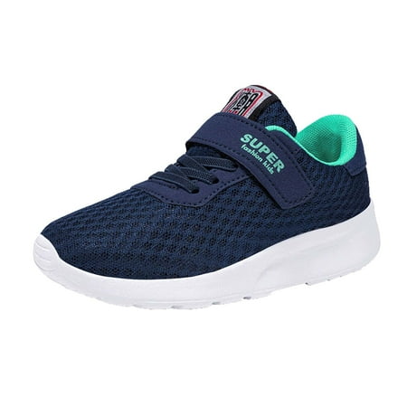 eileial Sneakers for Girls Toddler Shoes Low Cut Skateboarding Shoes for Kids Dark Blue 10.5-11 Years