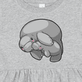 thumbnail image 4 of Inktastic Cute Manatee Family Girls Baby Dress, 4 of 5