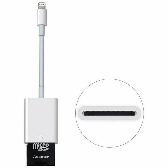 SD Card Reader for iPhone/iPad/Camera Trail Camera viewer Micro SD Card Adapter Support iOS System Portable Memory Card Reader is a Witness to Your Good Times