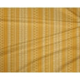 thumbnail image 4 of oneOone Polyester Lycra Mustard Yellow Fabric Ethnic Block Quilting Supplies Print Sewing Fabric By The Yard 56 Inch Wide, 4 of 4