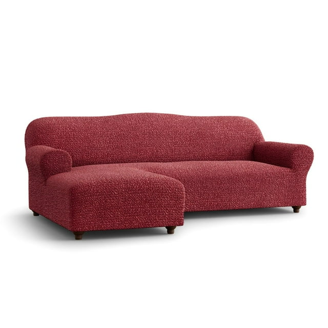 CHOK 2024 Paulato by Ga.I.Co L Shape Couch Cover Sectional Right Chaіse Sofa Slipcover - Solid Blue
