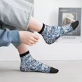 thumbnail image 2 of Fuzoiu Paisley Floral Branches Print Adult Socks, Crew Moisture-wicking Socks, Unisex Cushion Crew Socks,Casual Sports Ankle Socks, 2 of 7