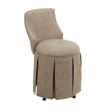 Sullivan Skirted Swivel Vanity Chair With Back