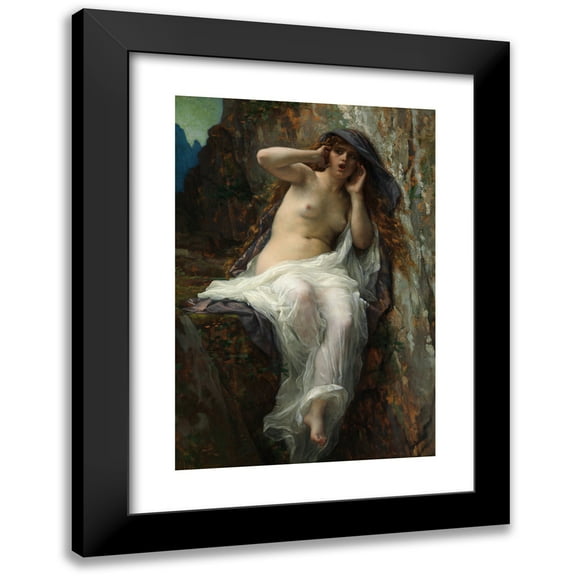 Alexandre Cabanel 11x14 Black Modern Framed Museum Art Print Titled - Echo (1874)