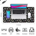 thumbnail image 5 of Long Mouse Pads for Desk,Black Cartoon Unicorn Dessert Rainbow Star Desk Mats on Top Of Desks, Desk Mouse Pad Extra Large with 3mm Non-Slip Base and Stitched Edge for Gaming,Work,Home 31.5"x15.7", 5 of 5