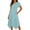 Light Blue, variant on Women's High-Low Dress, Polka Dot Crew Neck Short Ruffle Sleeve, Casual Maxi Dress Yellow, 2XL