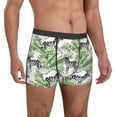 thumbnail image 5 of Mens Underwear Boxer Briefs - zebras Tropical Leaves cute Comfort Breathable men's boxer briefs with Flex Waistband, 5 of 7