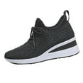 thumbnail image 2 of Willtoo Rhinestone Sneakers for Women 2025,Women's Rhinestone Mesh Slip-On Walking Shoes Fashion Breathable Spakle Glitter Sneaker Orthopedic Wedge Lightweight Shoes Sparkly Bling Loafer Black, 2 of 6