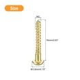 thumbnail image 2 of Vis en Bois M2 x 16mm Tête Ronde Fendue Vis en Laiton Auto-Tappante Vis de Menuiserie 25 Pcs, 2 of 6