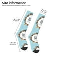 thumbnail image 5 of Balery World Travel Printed Novelty Socks Men's Women's Crew Socks Sports Socks Knee High Socks Cotton Socks Quirky and Cool Socks, 5 of 9