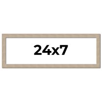 24x7 Frame Grey Solid Wood Picture Frame Width 1 Inches | Interior Frame Depth 0.5 Inches |