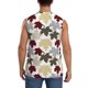 thumbnail image 4 of Balery maple leaves Camisetas sin mangas para hombre, absorbe la humedad y protege contra el mal olor.-3X-Large, 4 of 7