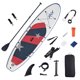 thumbnail image 2 of Yescom 10 Ft Inflatable Stand Up Paddle Board Kit SUP Pump Backpack Fin Surfing Adult Yescom Modern, 2 of 11