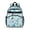 Baseball Players Light, variant on Baseballs and Gloves Blue Pattern Backpack for School, Cute School Bag with Adjustable Shoulder Straps and Padded Back, 15.25"x11.5"x5.25"
