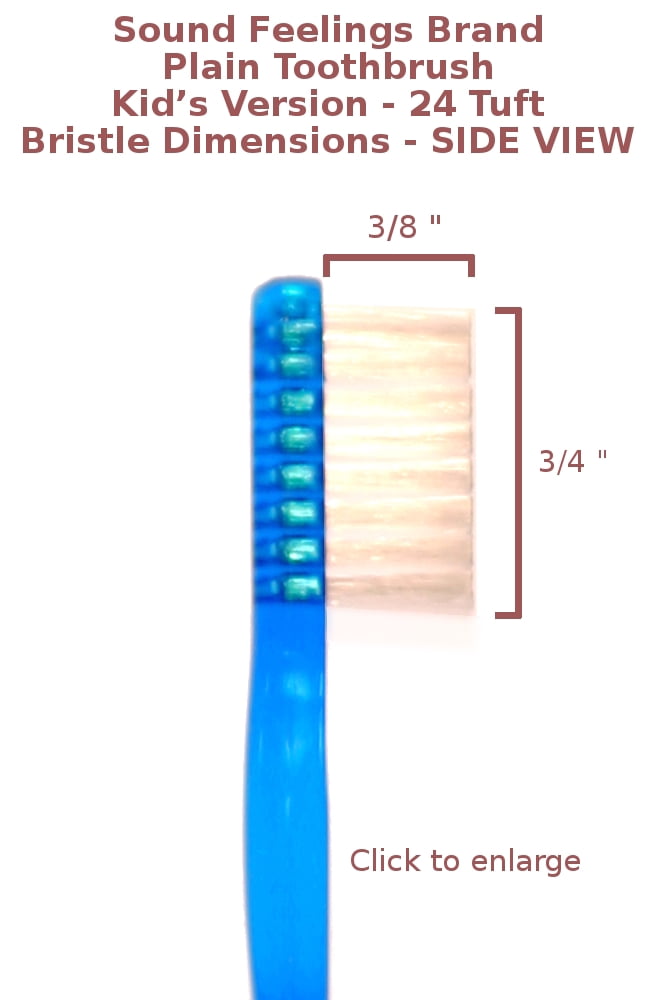 Sound Feelings Toothbrush - SAMPLER, Plain, Basic, Classic, Old-Fashioned 6-Pack