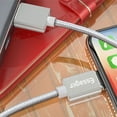 thumbnail image 2 of Câble de Charge Rapide pour Téléphone, Design Tressé, Noir, pour Android, 2m, 2 of 7