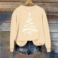 thumbnail image 2 of COM1950s Chandails en Molleton de Noël pour Femmes, Sweat à Capuche Imprimé de Noël pour Femmes, Col Rond Manches Longues, Hauts de Noël pour Femmes, Sweat à Capuche Femmes, Longs Chandails en Molleton pour Femmes, 2 of 5