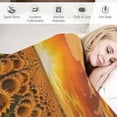 thumbnail image 3 of Shiartex   Fall Throw Blanket Sunflower Soft Lightweight Cozy Warm Blankets &amp; Throws for Couch Bedroom Living Room White, 3 of 6