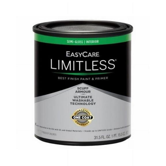 True Value 107198 1 qt. EasyCare Limitless Interior Semi-Gloss Paint & Primer  Neutral Base