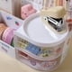 thumbnail image 3 of Bearachild Portalápices de escritorio de estilo japonés, cajón multifuncional, organizador de papelería, estuche para lápices, Carpetas de archivos Rosa claro L/con pegatinas, 3 of 6