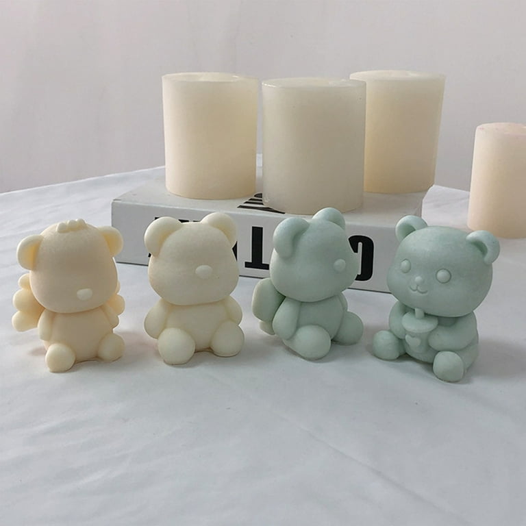 Bear Silicone Mold for Soap and Candles Making Mould Molds Soap
