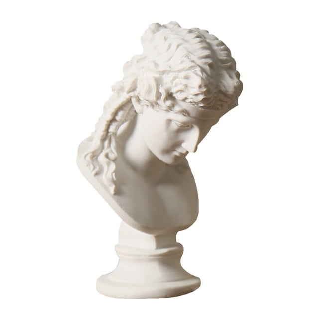 EeaseMX 1 figura de Ariadna griega de resina, escultura artística, modelo para práctica de dibujo (blanco)