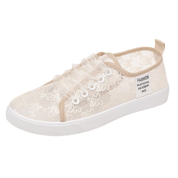 Elegant Knit Mesh Lace Up Flat Shoes for Casual Autumn Breathable Everyday Sneakers Women Comfortable Walking Outdoor Lightweight Flexible Sole