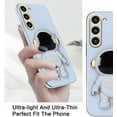 thumbnail image 3 of Compatible with Samsung Galaxy S23 Plus Case Silicone TPU Plating, Galaxy S23 Plus Case Cute Astronaut Pattern Samsung S23 Plus Phone Case with Stand for Women Girls (Blue), 3 of 14