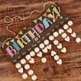 thumbnail image 5 of DIY Wooden Calendar Birthday Reminder Family Wall Hanging Board Plaque with Wooden Ornaments Blank Slices for Family Friends Birthday Reminder Home Wall Decor-Birthday DIY, 5 of 8